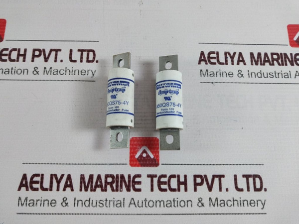 Fuse Ferraz Shawmut Semiconductor Amp-trap A50Qs75-4Y Used