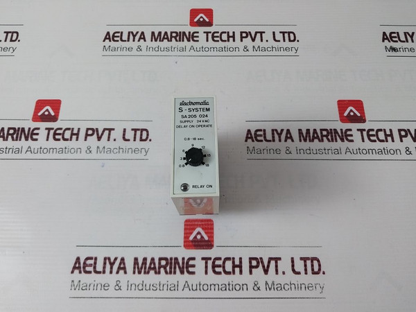 Electromatic S-system Sa 205 024 Delay On Operate Relay 24 Vdc