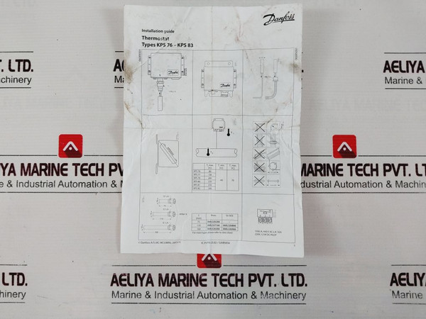 Danfoss Kps 80 Thermostat Temperature Switch Ip67