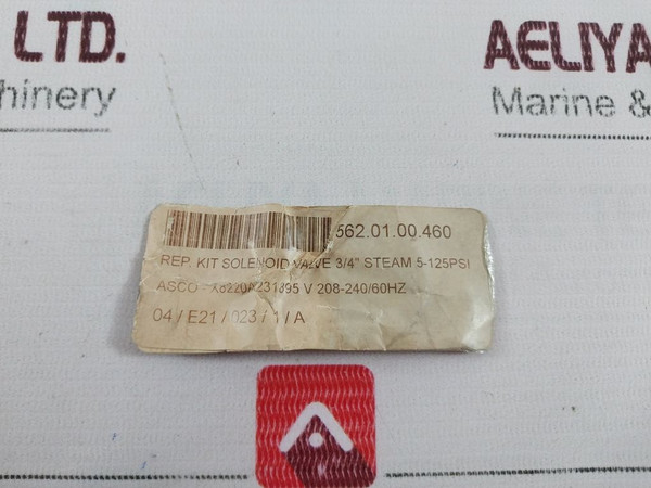 Automatic Switch Fv-168-891-1 Solenoid Valve Repair Kit 3/4" Steam 5-125 Psi