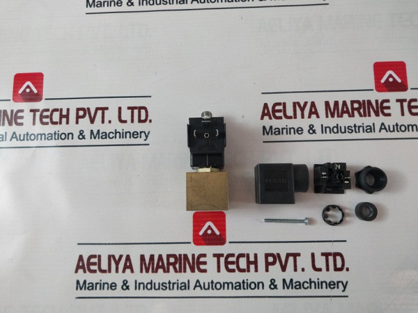 Festo 631-015 Solenoid Valve With Coil 24V Dc New