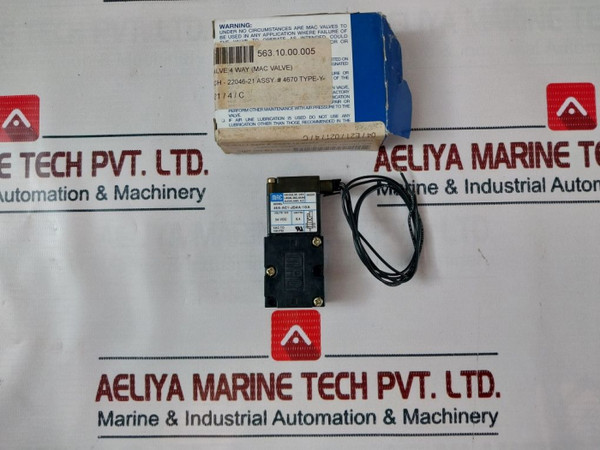 Solenoid Valve Mac 46A-ac1-jdaa-1Ga - Mac Valves, Inc. New