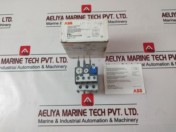 Abb Ta25Du-xm Thermal Overload Relay Iec/En 60947-4-1/-5-1 10-14A