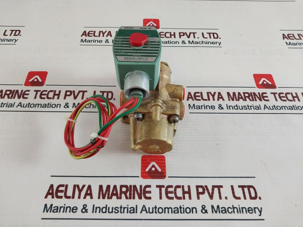 Asco 8344G70 Red-hat Solenoid Valve 1/4 Air, Inert Gas, Water, Oil 10-150 Psi