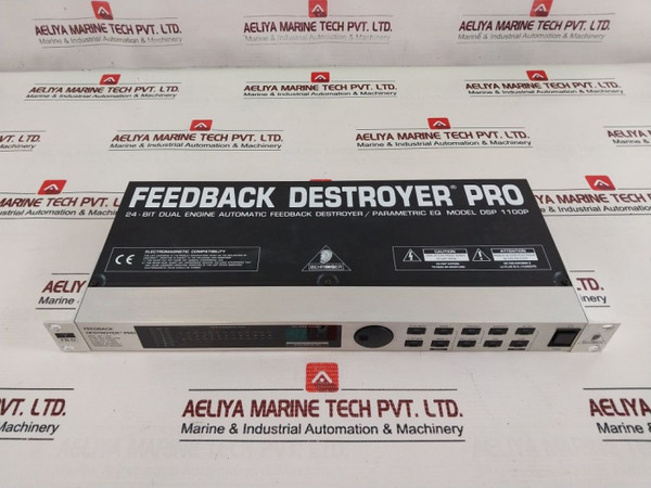 Behringer Dsp 1100P 24-bit Dual Engine Automatic Feedback Destroyer 50/60Hz