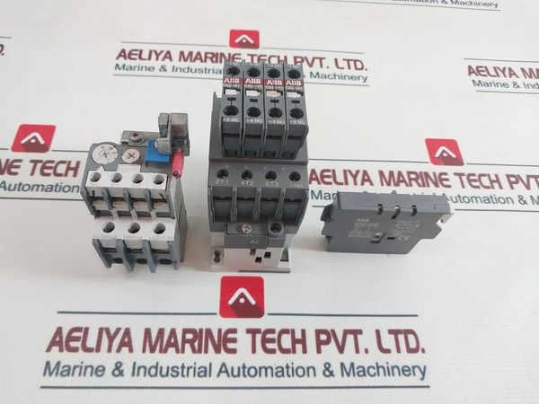 Abb Cal5-11 Contactor ,Ta25 Du Relay With Ca5 Auxiliary Contact Block Set