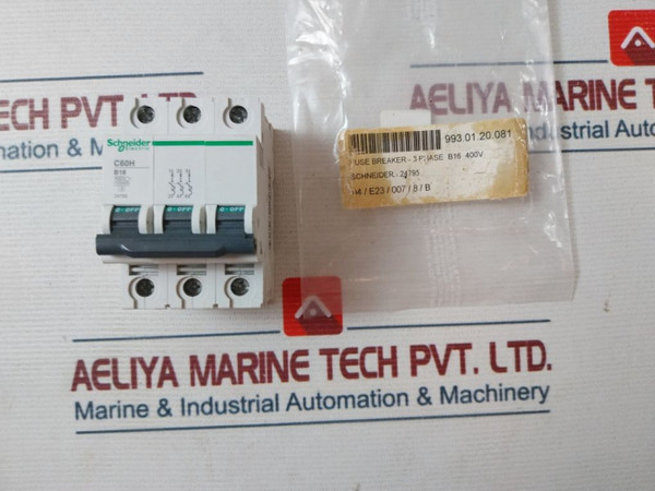 Circuit Breaker Schneider Electric C60H B16 400V~ 3-phase New