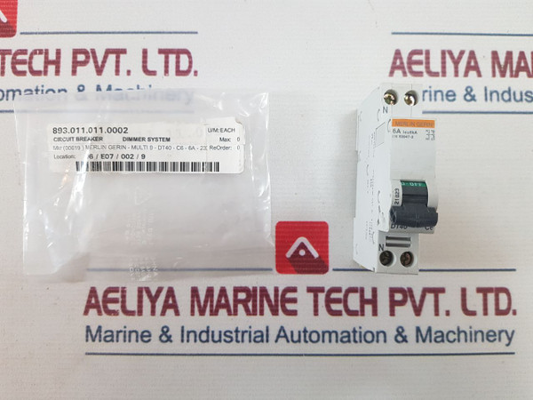Merlin Gerin Dt40 6A Circuit Breaker 893.011.011.0002