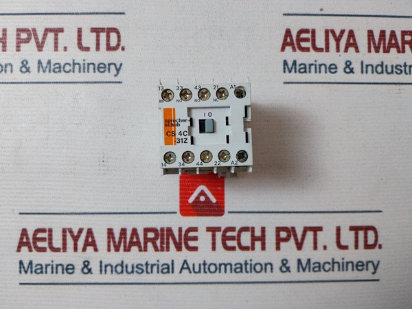 Sprecher + Schuh Cs 4C-31Z Relay Auxiliary Contactor
