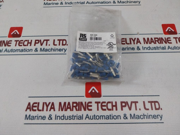 Lot Of 100X Rs Pro 624-1229 Hook Insulated Crimp Blade Terminal 6.8Mm New