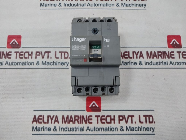 Hager H3 X160 Moulded Case Circuit Breaker 50/60Hz 1600A
