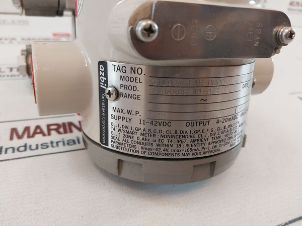 Yamatake Std920-e1H-00000-w5-d7E5 Pressure Transmitter