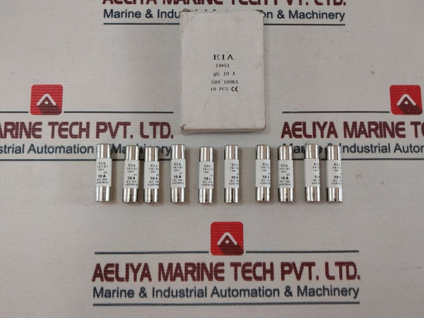 Lot Of 10X Eia 14X51 Fuse 10A ~500V New