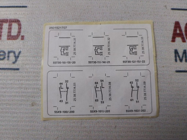 Auxiliary Circuit Switch Siemens 5St3010 - Gh 4500 New