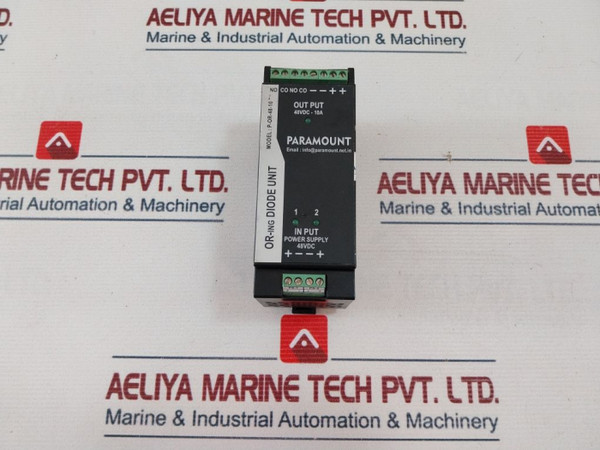 Diode Or-ing Unit Paramount P-or-48-10 New