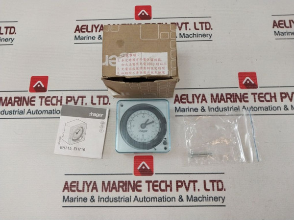 Timer Hager Eh716 Analog 24 Hour 48V Dc 110-240 V~ New