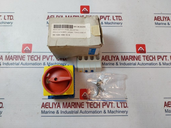 Kraus & Naimer Kg64B Main Switch Panel Mounting Desf73790/001 600 Vac