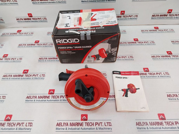 Ridgid 57043 Power Spin+ Drain Cleaner Autofeed Trigger 3/4"-1/2” Drain Lines