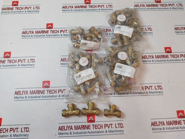 Lot Of 4X Norika En1254-2 Compression Mi Tee 15Mm