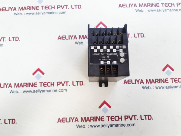 Toyo keiki 3 phase watt transducer EGM-23 - AC0~100W 50/60Hz