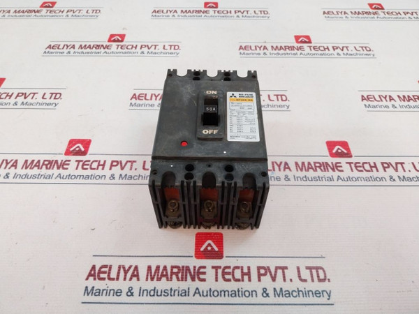 Mitsubishi Nf100-ha 50Amp. No-fuse Breaker Circuit Breaker 3 Pole