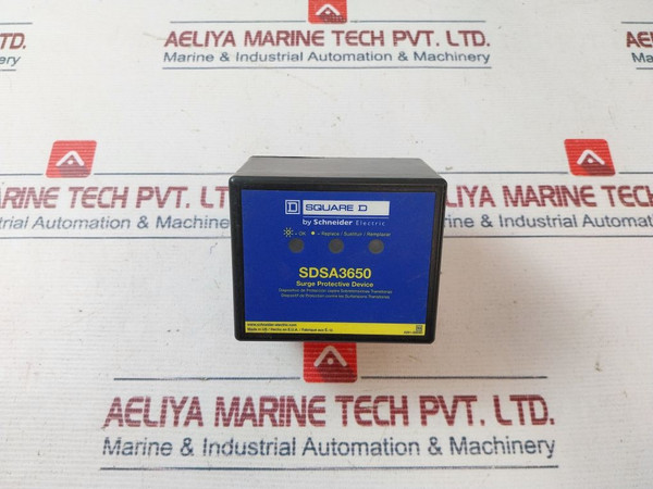 Square D Sdsa3650 Surge Protective Device Series 002 Class 1 50/60Hz