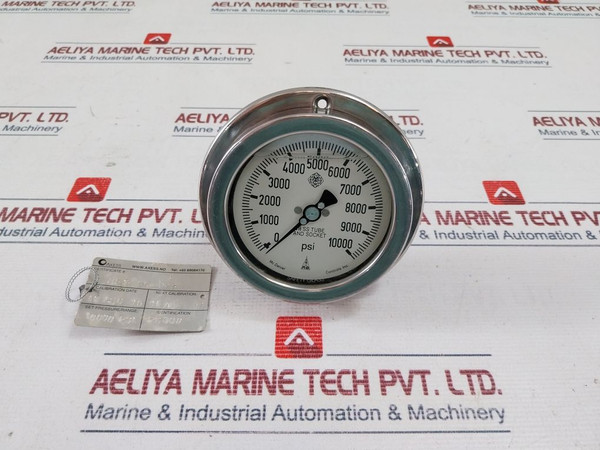 Mc Daniel Controls 316Ss Tube And Socket Pressure Gauge 0-10000 Psi