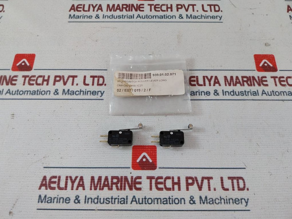 Lot Of 9X Omron V-156-1C25 Microswitch Roller Level Long 125-250Vac