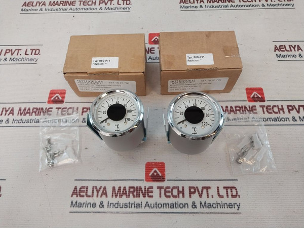 Noris Tachometerwerk R60-p11 Electronic Temperature Gauge 0-120°C Pt100