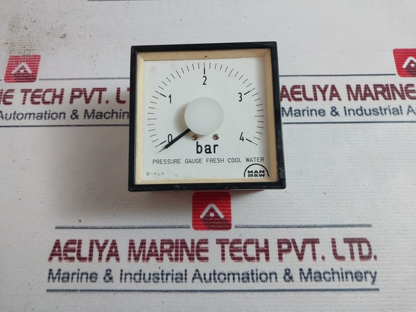 Man B&W 0-4 Bar Pressure Gauge For Panel Mounting 4-20Ma