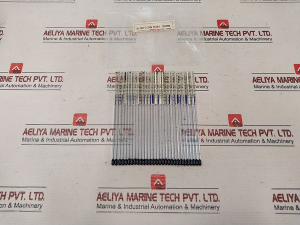 Lot Of 2X 0+160 C Din 16181 Thermometer L=110Mm And The Tube L=100Mm