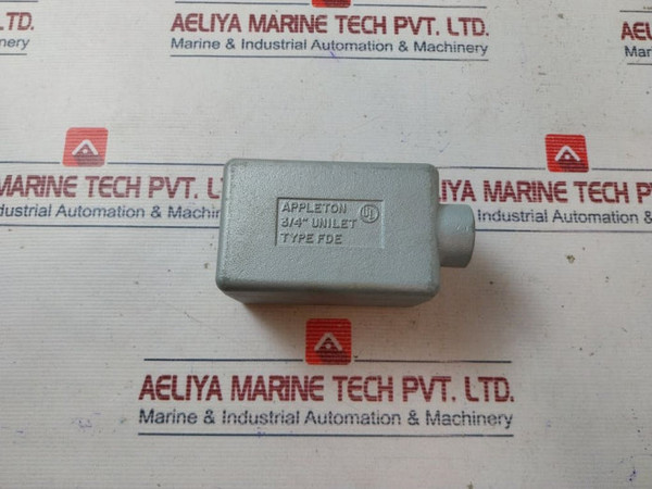 Appleton Unilet Fde 25 Cu.In. Deep Dead End Malleable Iron Device Box