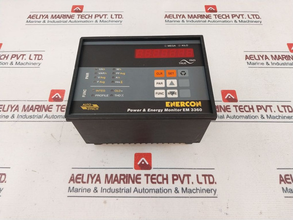Enercon Em 3360 Power & Energy Monitor 110/415V Ac