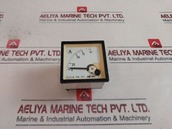 Leci Analog Ammeter 75/5A 72T1 0-75/150 A