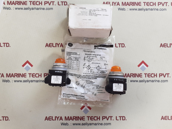 GE Push Button 24V AC/DC Full Voltage Unit - Red Light