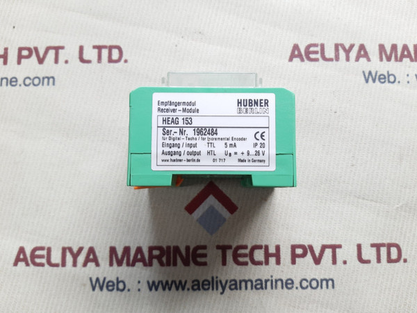 Hubner Berlin Heag-153 Receiver-module 5Ma Ip 20