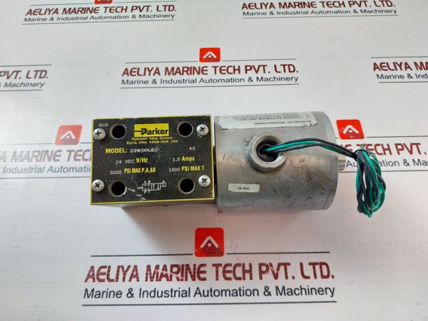 Directional Control Solenoid Valve Parker D3W1Knjeu - 24 Vdc