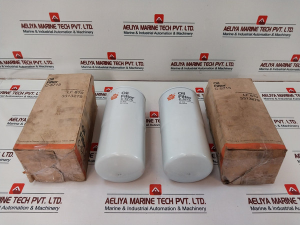 Sakura C-5715 Oil Filter Interchangeable With Lf 670