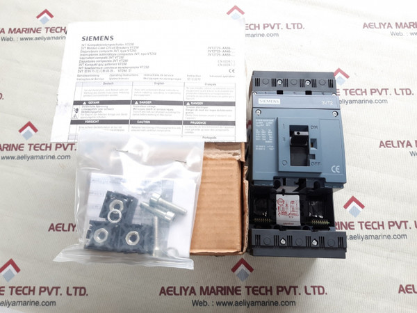 Siemens 3vt2725-2aa36-0aa0 breaker, 690v, 250a, 8kv 40`c.
