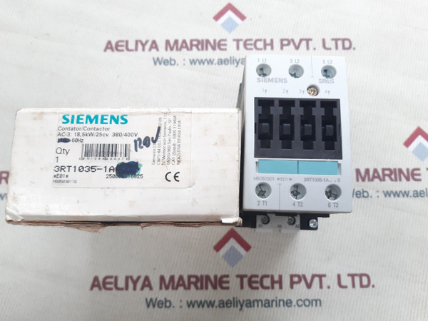 Siemens 3Rt1035-1Ag10 Contactor 3Zx1012-0Rt03-1Aa1