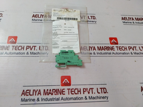 Phoenix Contact Dek-rel-g24 21 Relay Terminal Block 29 64 50 0