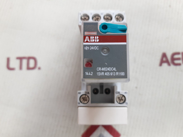 Abb Cr-m024Dc4L Relay With Base 1Svr 405 613 R1100