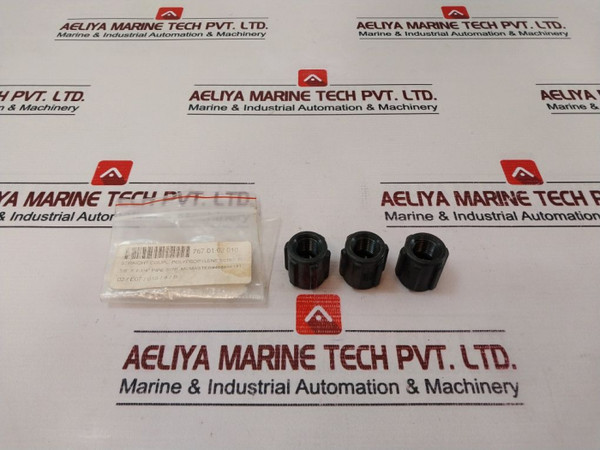 Lot Of 3X Banjo Sch80 Straight Coupling Polypropylene 3/8” X 1-1/4” Pipe