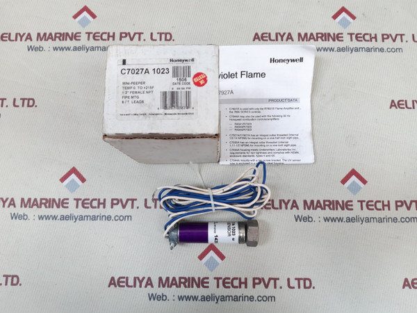 Honeywell UV Sensor C7027A 1023 - Flame Peeper - Temp 0 to +215F