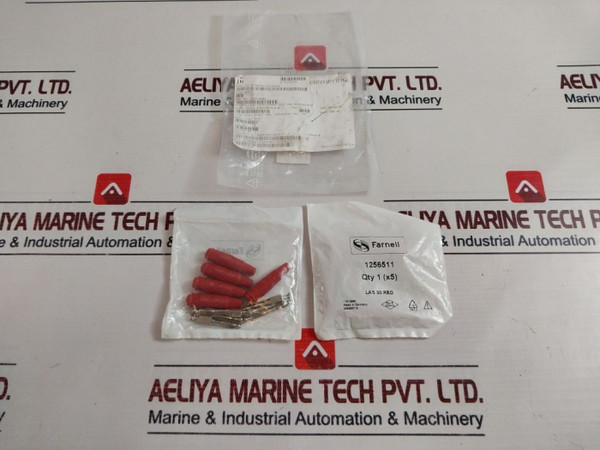 Lot Of 5X Hirschmann 972518101 Plug 4Mm Laminated Red Pk5