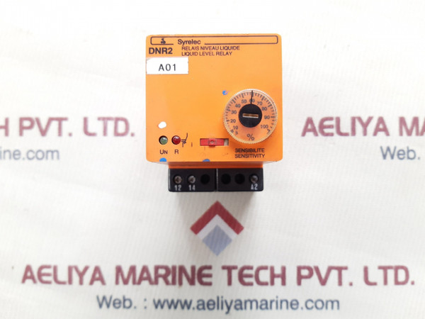 Syrelec liquid level relay, sensitivity 5k-100k ohms, power supply