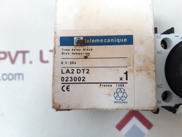 Telemecanique delay block 0.1-30s x1 on delay travail France