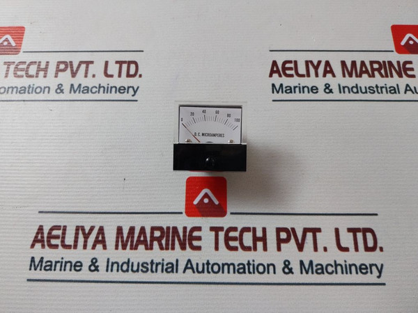 0-100 D.C. Microamperes Analogue Panel Meter