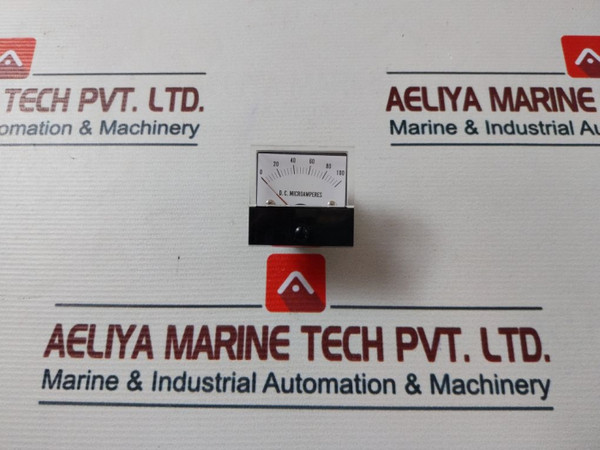 0-100 D.C. Microamperes Analogue Panel Meter