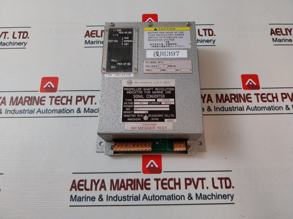 Nunotani Keiki Pa-spd Signal Converter Propeller Shaft Revolution Indicator 10V